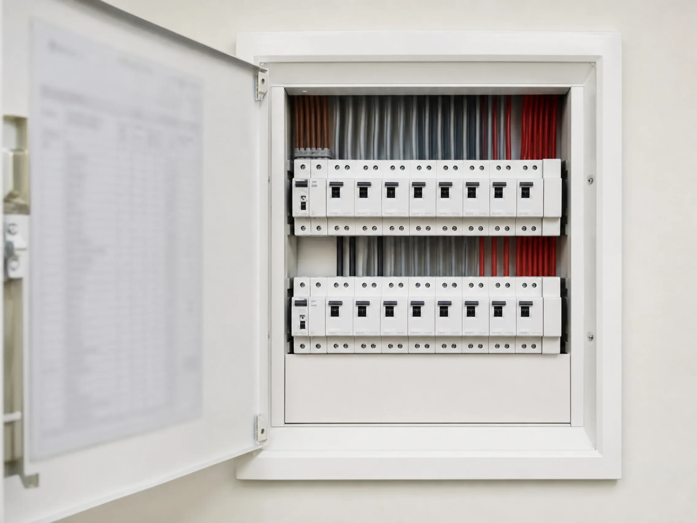 The replacement switchboard with RCD protection on every final subcircuit